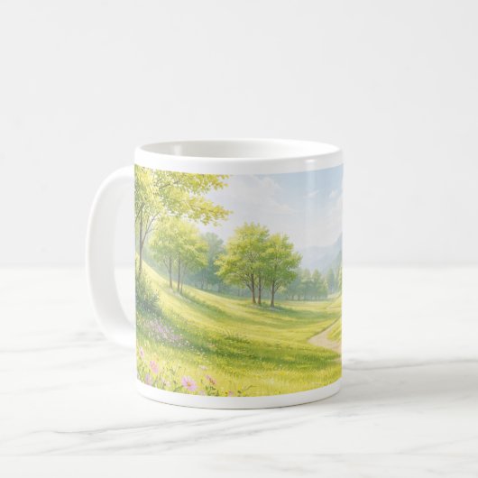 Spring Meadow Nature Mug Kaffeetasse (Vorderseite Links)