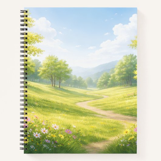 Spring Meadow Nature Spiral Notebook Notizblock (Vorderseite)