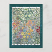 Spring Meadow Quilt Postkarte (Vorderseite)