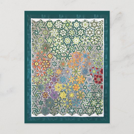 Spring Meadow Quilt Postkarte (Vorderseite)