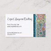 Spring Meadow Quilt Voll anpassbare Biz Cards Visitenkarte (Vorderseite)