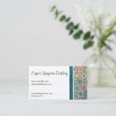 Spring Meadow Quilt Voll anpassbare Biz Cards Visitenkarte (Stehend Vorderseite)