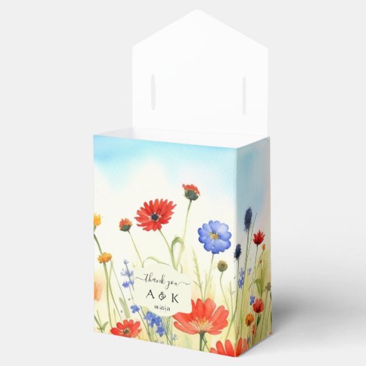 Spring Meadow Wildblumen Fevor Box Geschenkschachtel (Geöffnet)