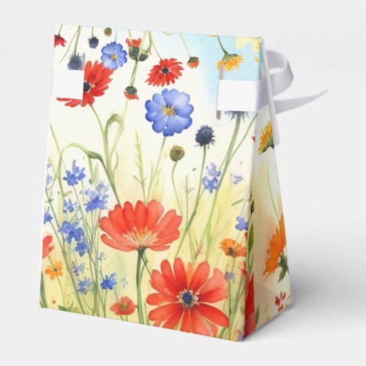 Spring Meadow Wildblumen Fevor Box Geschenkschachtel (Rückseite)