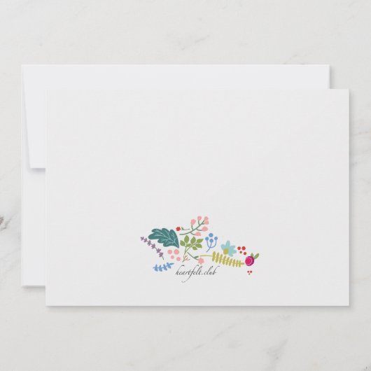 Spring Medley Einladung (Rückseite)