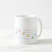 Spring Melody (Linear) Kaffeetasse (VorderseiteRechts)