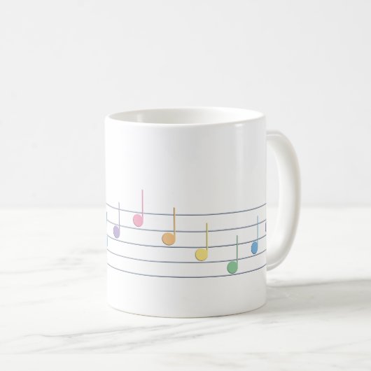 Spring Melody (Linear) Kaffeetasse (VorderseiteRechts)