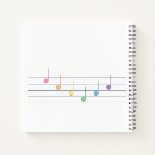 Spring Melody (Linear) Notizblock (Rückseite)