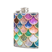 Spring Mermaid Glitzer Scales - Mermaidscales Flachmann (Links)