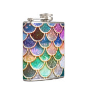 Spring Mermaid Glitzer Scales - Mermaidscales Flachmann (Rechts)