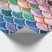 Spring Mermaid Glitzer Scales - Mermaidscales Geschenkpapier (Ecke)