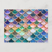 Spring Mermaid Glitzer Scales - Mermaidscales Postkarte (Vorderseite)