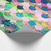 Spring Mermaidskales Mermaid Fishskales Scales Geschenkpapier (Ecke)