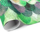 Spring Mermaidskales Mermaid Fishskales Scales Geschenkpapier (Rolleneckpunkt)