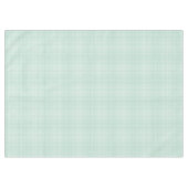 Spring Mint Green Gingham Plaid  Tischdecke (Vorderseite (Horizontal))