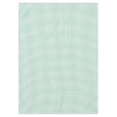 Spring Mint Green Gingham Plaid  Tischdecke (Vorderseite)
