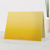 SPRING MOOD – Soft Yellow | deep to light |  Dankeskarte (Rückseite)