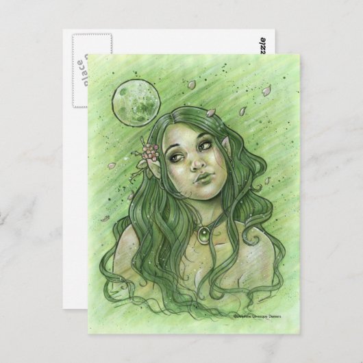 Spring Moon Postkarte (Vorne/Hinten)