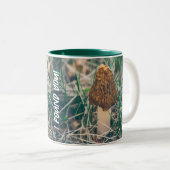 Spring Morel Mushroom Zweifarbige Tasse (VorderseiteRechts)