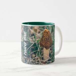 Spring Morel Mushroom Zweifarbige Tasse