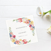 Spring Multi Color Florals Napkins Serviette