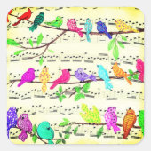Spring Musical Bird Sticker (Vorderseite)