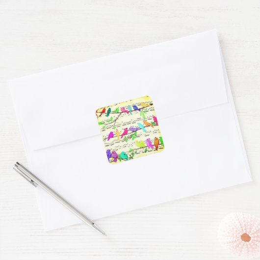 Spring Musical Bird Sticker (Umschlag)