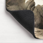 Spring Mystic Fox Misty Mountain Minimalist Zen Mousepad (Ecke)