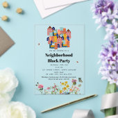 Spring Neighborhood BBQ Block Party Acryleinladungen (In Situ (Hochzeit))