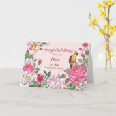 Spring Niece Wedding Day Glückwünsche Karte (Gelbe Blume)