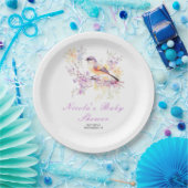 Spring Niedlich Bird Baby Dusche Pappteller (Party)
