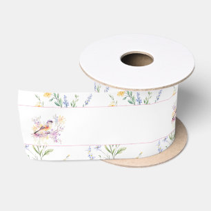 Spring Niedlich Bird Baby Dusche Satinband