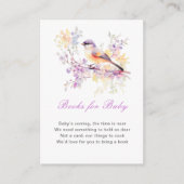 Spring Niedlich Bird Babydusche Bücher für Baby Begleitkarte (Vorderseite)
