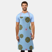 Spring Nouveau All-Over Print Schürze (Getragen)