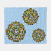 Spring Nouveau Fleece Blanket (Vorderseite (Horizontal))