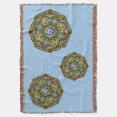 Spring Nouveau Throw Blanket Decke (Vorderseite Vertikal)