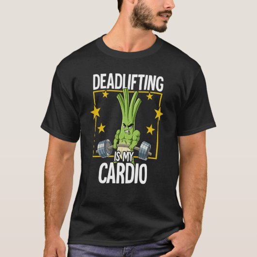 Spring Onion Gym Weight Training Deadlift 1 T-Shirt (Vorderseite)
