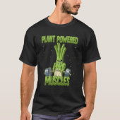 Spring Onion Gym Weight Training Plant Powered Mus T-Shirt (Vorderseite)