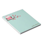 Spring Owl Notepad Notizblock (angewinkelt)