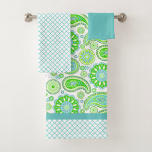 Spring Paisley Bath Handtuch Set