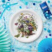 Spring Pansy Pappteller (Party)