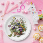 Spring Pansy Pappteller (Party)