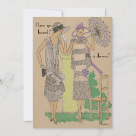 Spring Parisian Flapper Fashion Showdusche Einladung