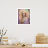 Spring Pastel Art Deco Frauen mit blondem Haar Poster (Küche)