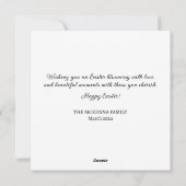 Spring Pastel Blume Lounge Abendessen Feiertagskarte (Rückseite)