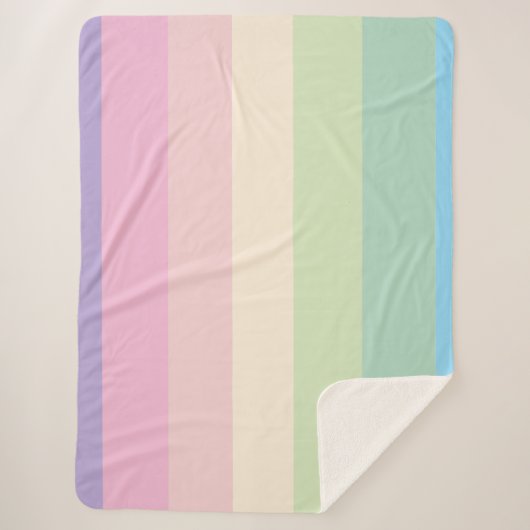 Spring pastel color scheme sherpadecke (Vorderseite)