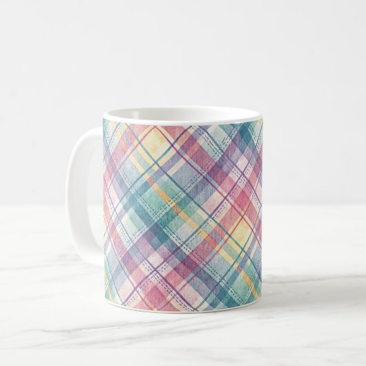 Spring Pastel Diagonal Kaffeetasse (Vorderseite Links)