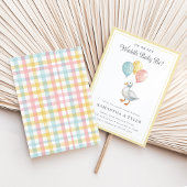 Spring Pastel Duck Gender Reveal Einladung