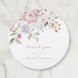 Spring Pastel Floral Brautparty Vielen Dank Geschenkanhänger