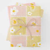Spring Pastel Floral & Hearts Geschenkpapier Set (Beispiel)